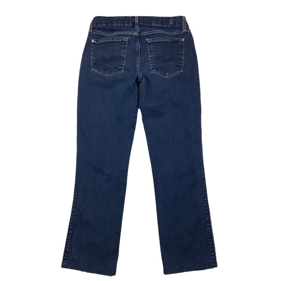 7 For All Mankind Kimmie Straight Leg Jeans Like New Cropped - Picture 2 of 9